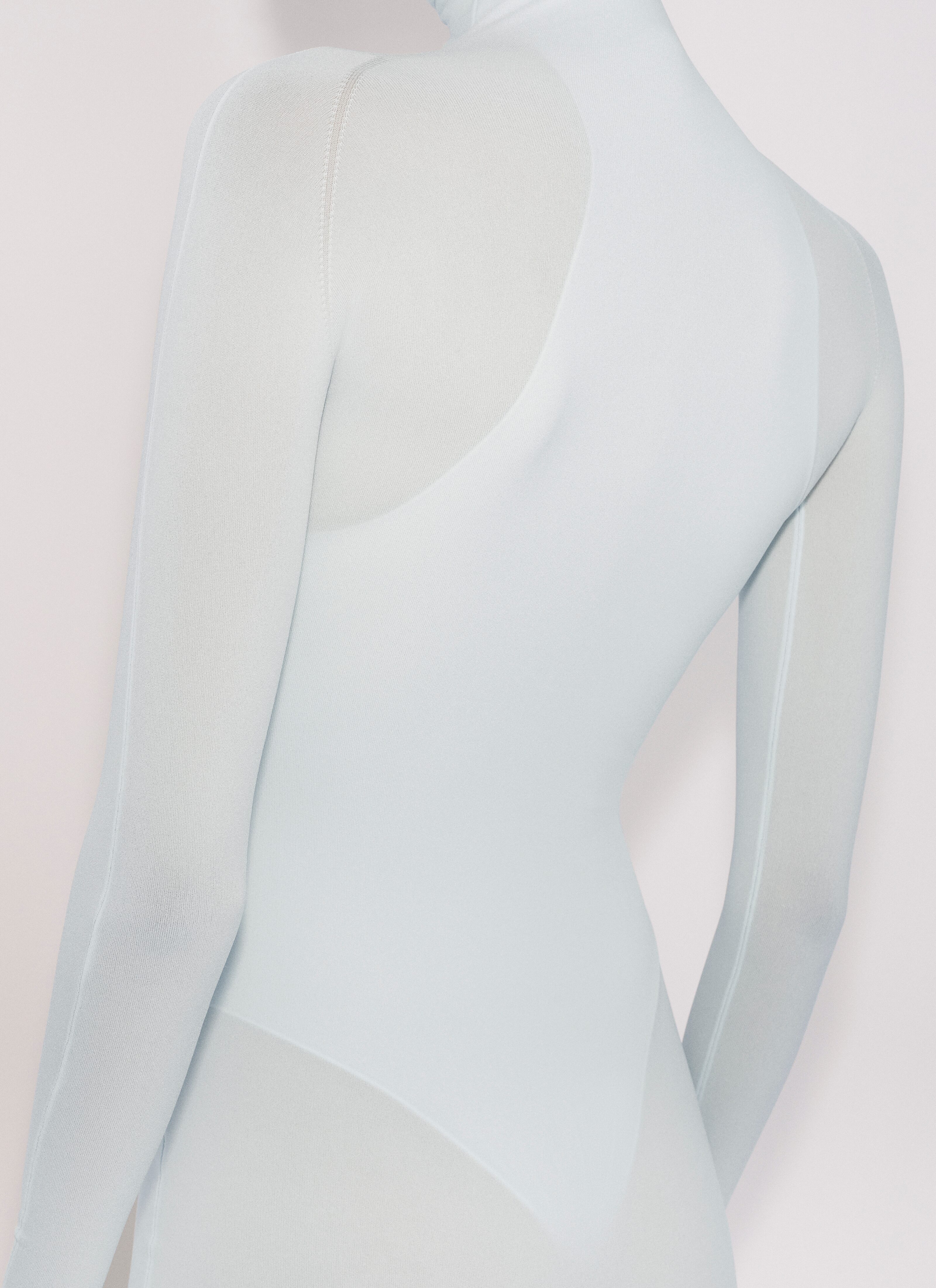 SHEER HIGH NECK DRESS SHEER HIGH NECK DRESS - maison-alaia.com